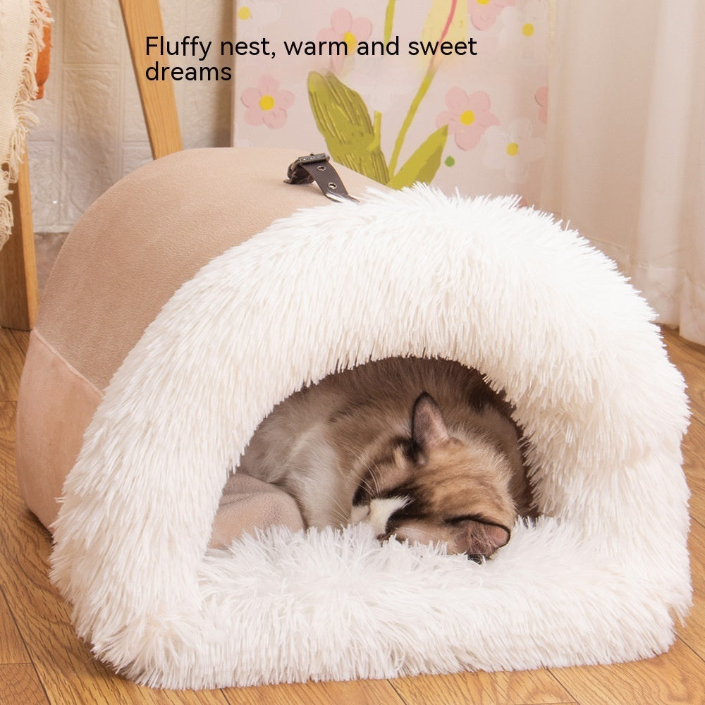 autumn and winter warm pet bed
