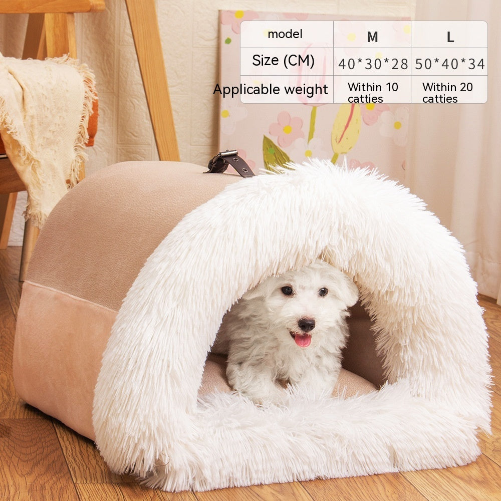 autumn and winter warm pet bed