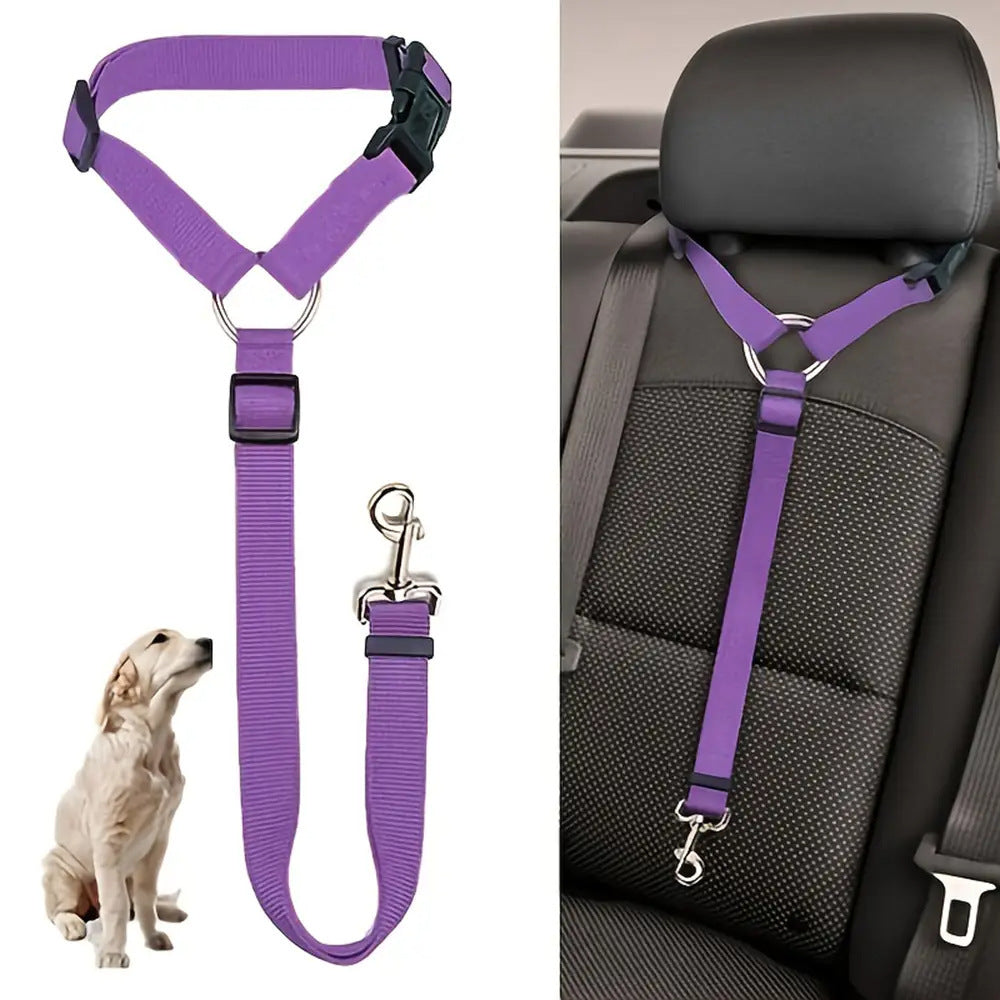 Pet Car Seat Belt Lead Safety Belt Adjustable Harness For Kitten Dogs Collar Pet Accessories