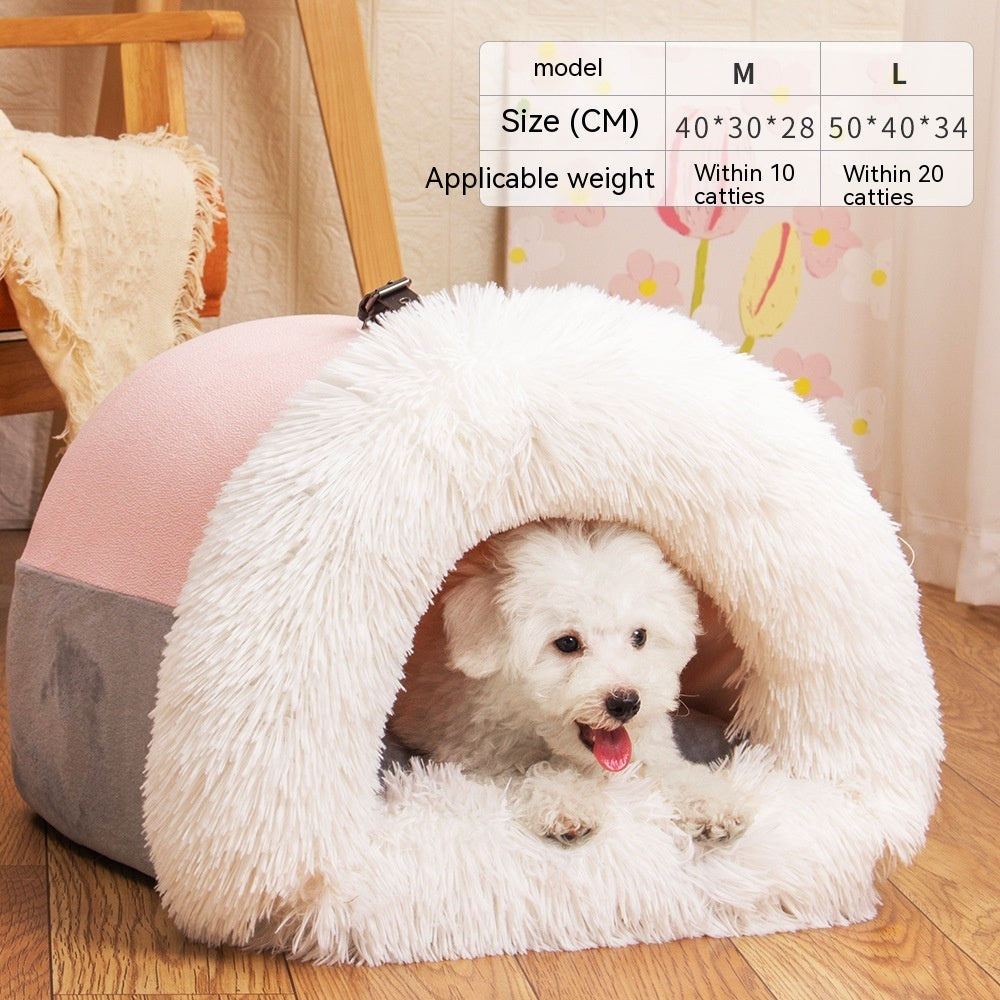 autumn and winter warm pet bed