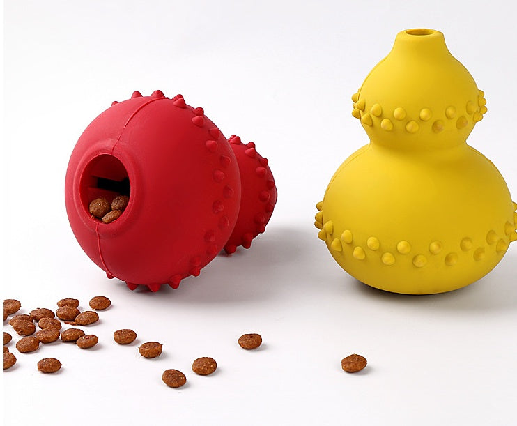 Interactive pet toy balls made of natural rubber for dispensing dog treats