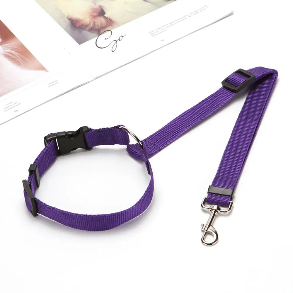 Pet Car Seat Belt Lead Safety Belt Adjustable Harness For Kitten Dogs Collar Pet Accessories