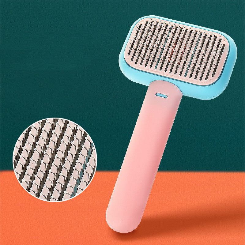Long Handle Wire Bristle Pet Brush